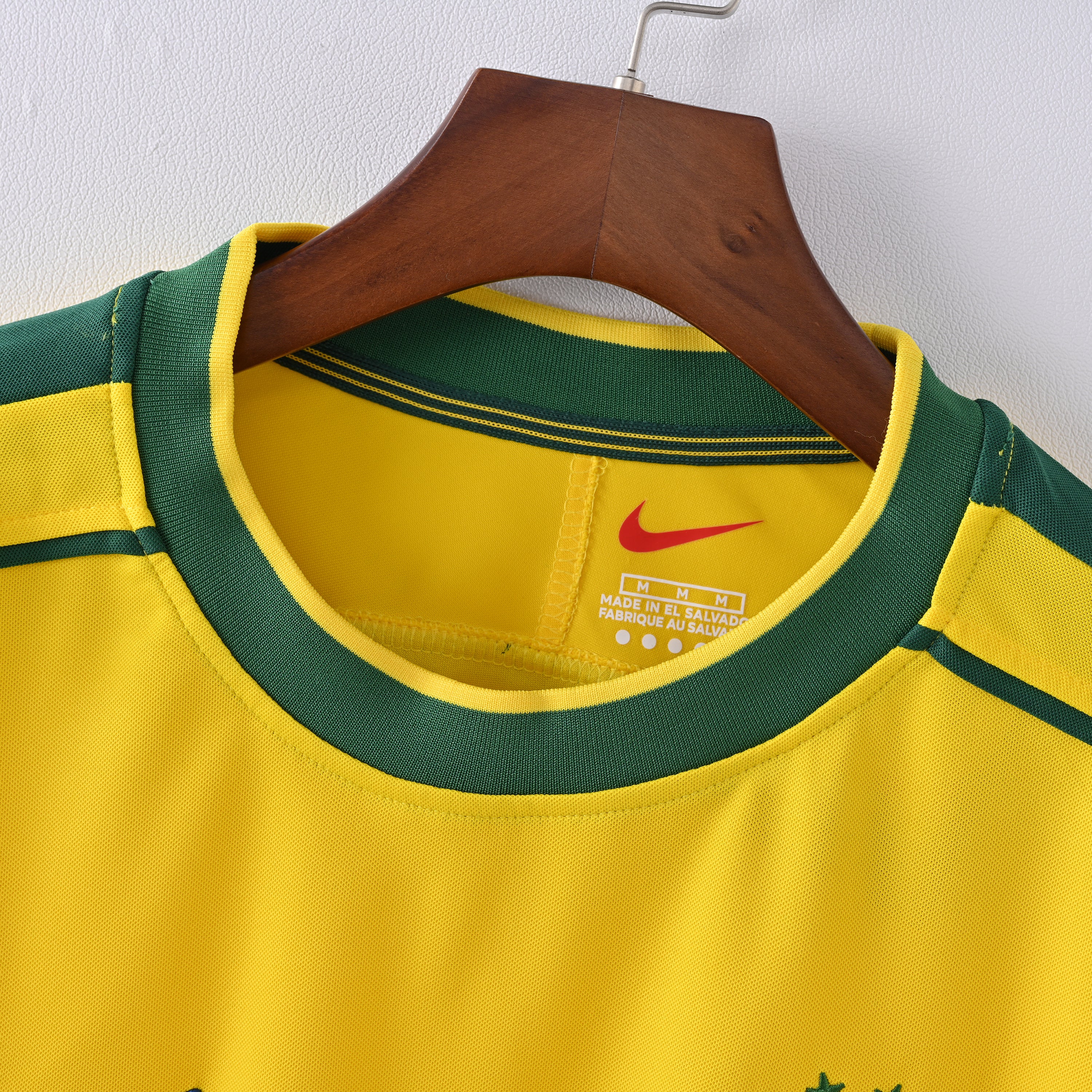 Brazil 1998 World Cup long-sleeve home football shirt