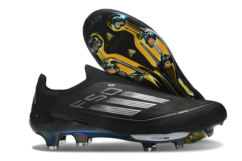 Adidas F50 Elite Laceless FG Full Black